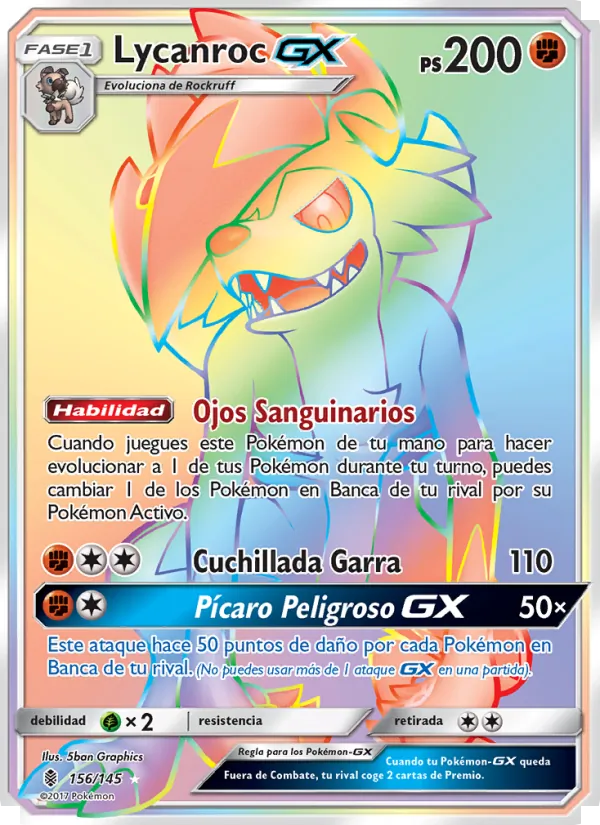 Lycanroc GX – Albor de Guadianes 156