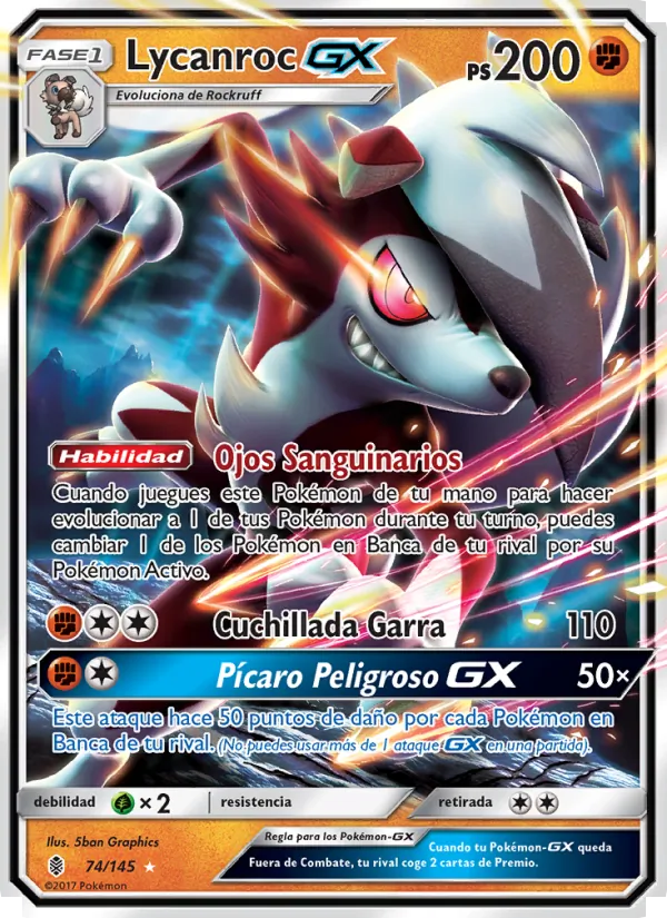 Lycanroc GX – Albor de Guadianes 74