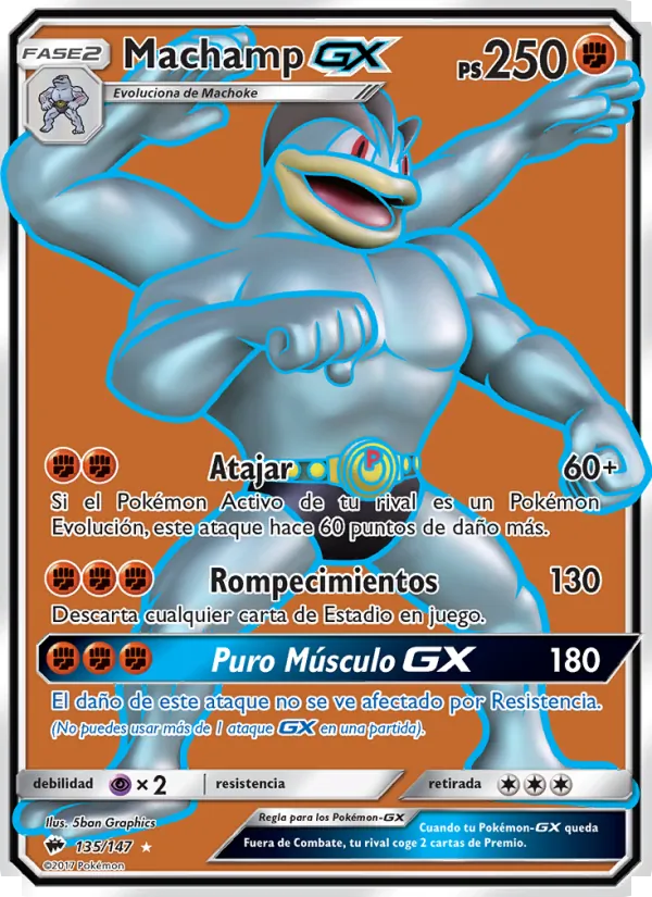 Machamp GX – Sombras Ardientes 135
