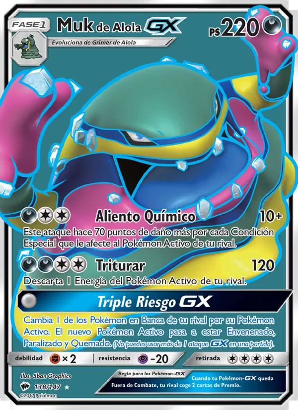Muk de Alola GX – Sombras Ardientes 138