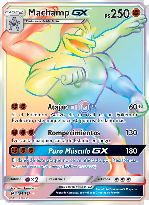 Machamp GX – Sombras Ardientes 154