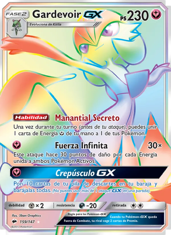 Gardevoir GX – Sombras Ardientes 159