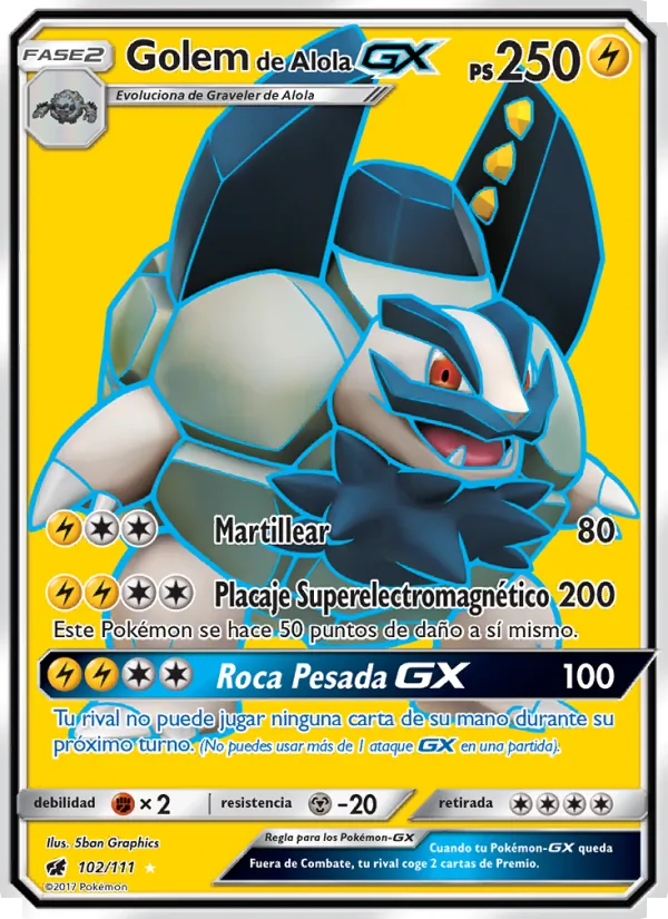 Golem de Alola GX – Invasión Carmesí 102