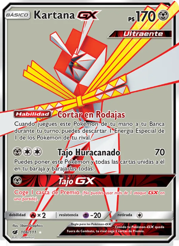 Kartana GX – Invasión Carmesí 106