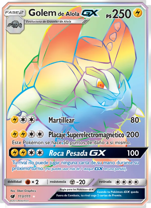 Golem de Alola GX – Invasión Carmesí 113