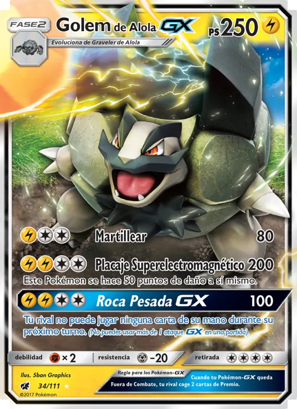 Golem de Alola GX – Invasión Carmesí 34