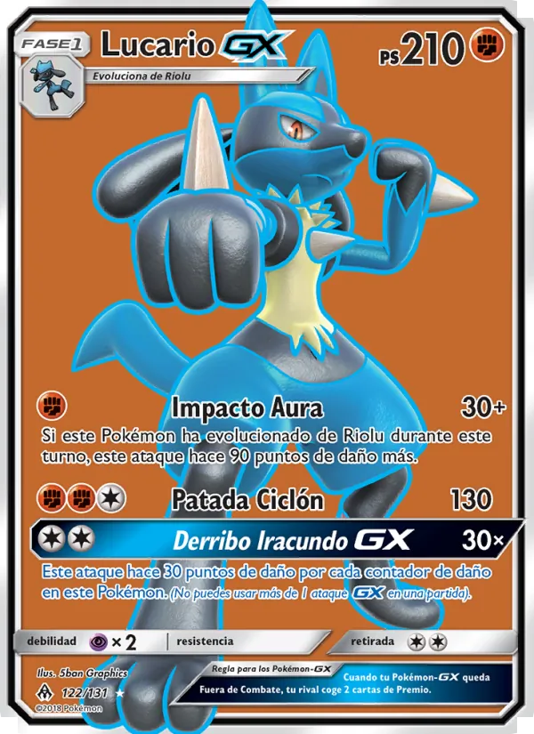 Lucario GX – Luz Prohibida 122