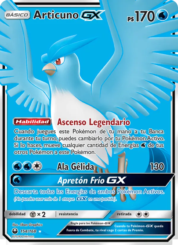Articuno GX – Tormenta Celestial 154
