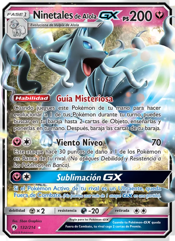 Ninetales de Alola GX – Truenos Perdidos 132