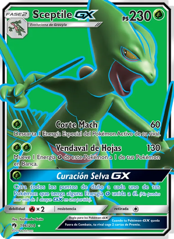Sceptile GX – Truenos Perdidos 196