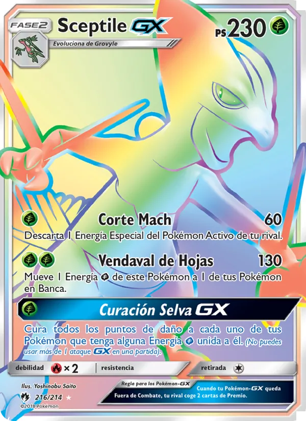Sceptile GX – Truenos Perdidos 216