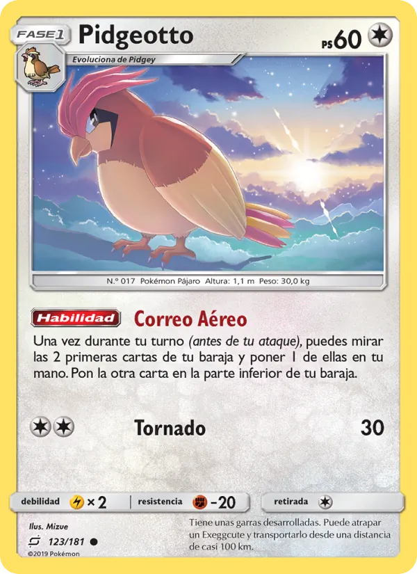 Pidgeotto – Union de Aliados 123
