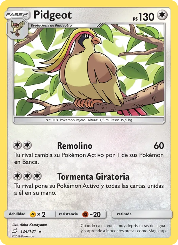 Pidgeot – Union de Aliados 124
