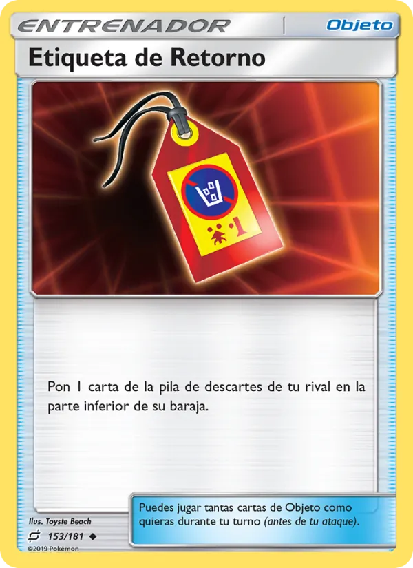 Etiqueta de Retorno – Union de Aliados 153
