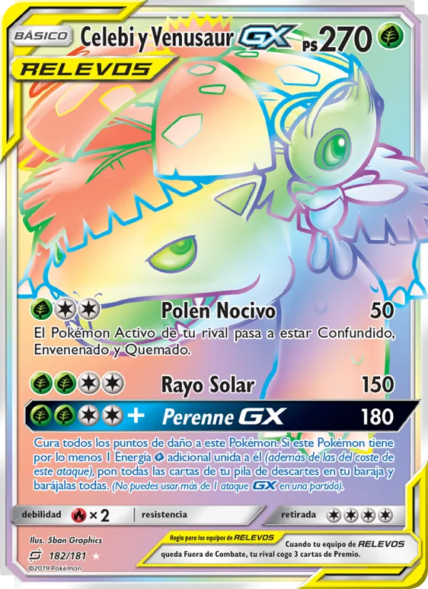 Celebi y Venusaur GX – Union de Aliados 182