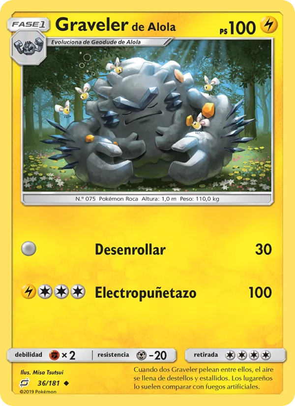 Graveler de Alola – Union de Aliados 36