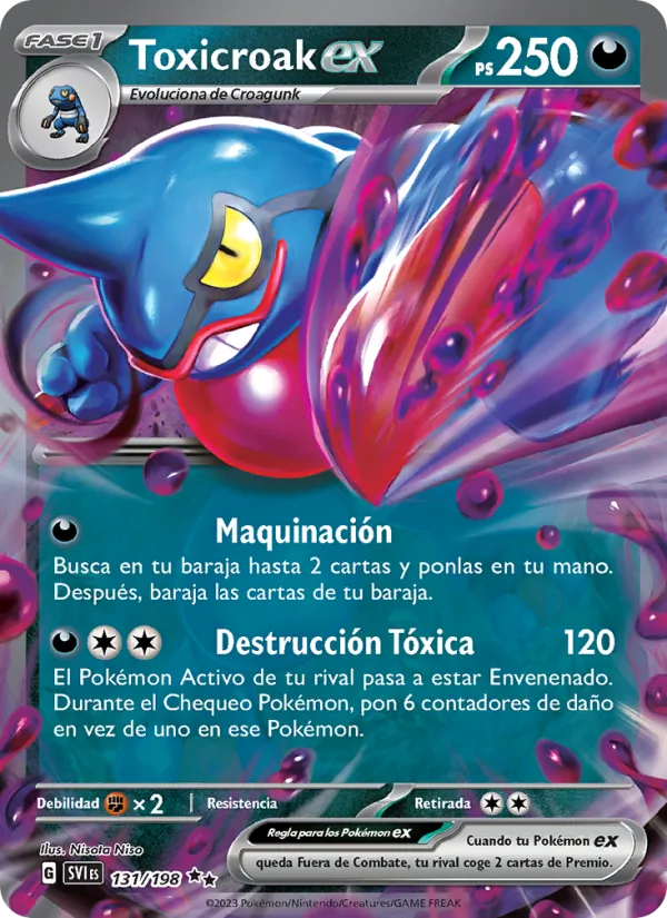 Toxicroak ex – Escarlata y Púrpura 131