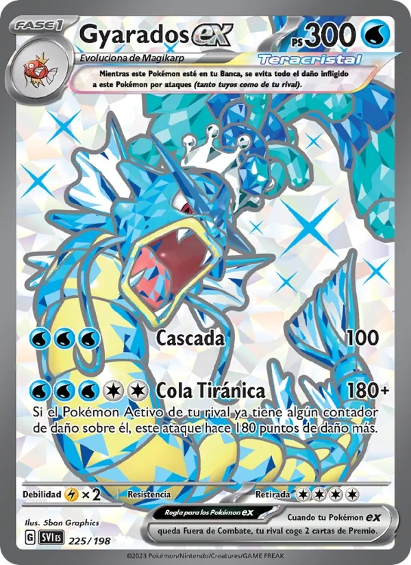 Gyarados ex – Escarlata y Púrpura 225
