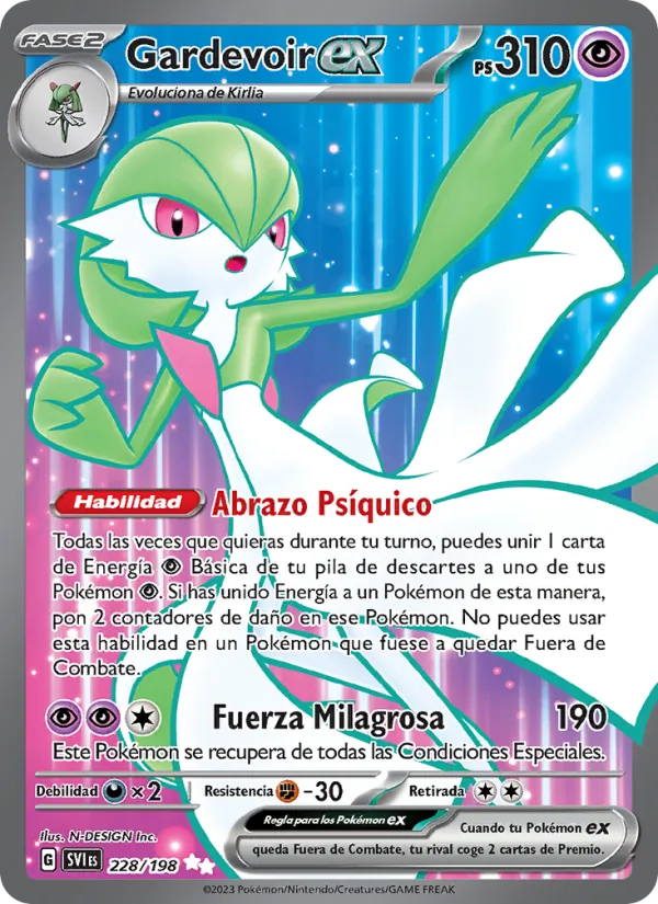 Gardevoir ex – Escarlata y Púrpura 228
