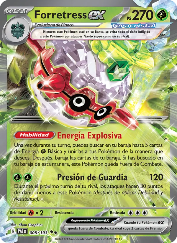 Forretress ex – Evoluciones en Paldea 5