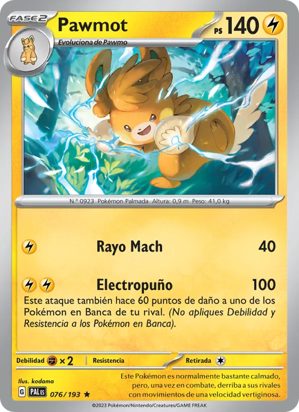 Pawmot – Evoluciones en Paldea 76