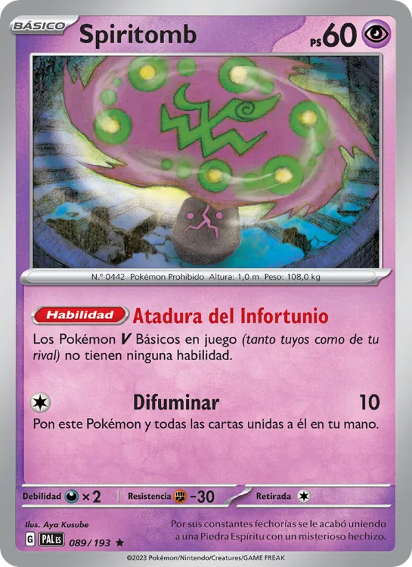 Spiritomb – Evoluciones en Paldea 89