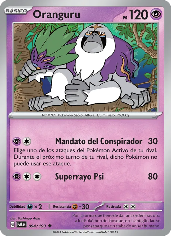Oranguru – Evoluciones en Paldea 94