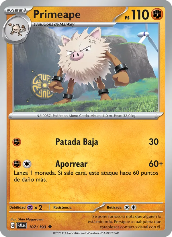 Primeape – Evoluciones en Paldea 107