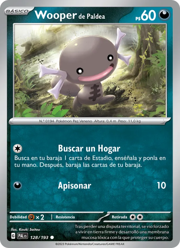 Wooper de Paldea – Evoluciones en Paldea 128