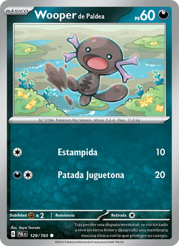 Wooper de Paldea – Evoluciones en Paldea 129