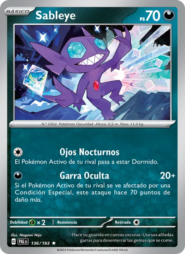 Sableye – Evoluciones en Paldea 136