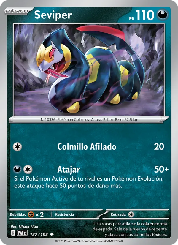 Seviper – Evoluciones en Paldea 137