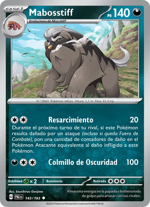 Mabosstiff – Evoluciones en Paldea 143
