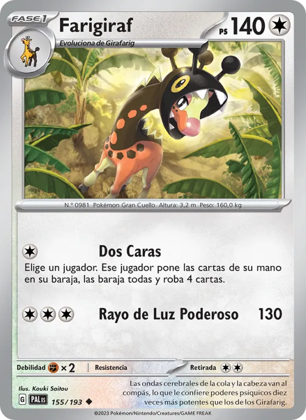 Farigiraf – Evoluciones en Paldea 155
