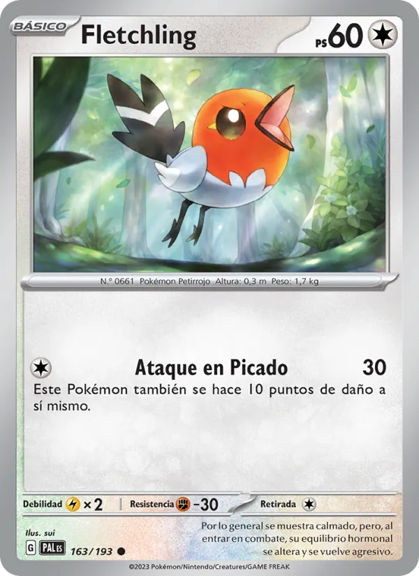 Fletchling – Evoluciones en Paldea 163