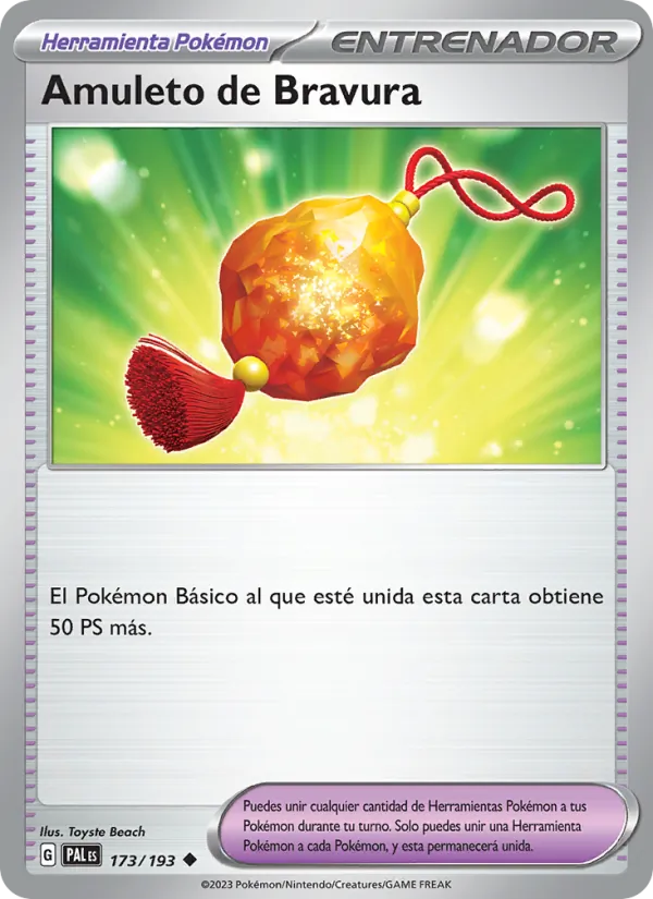 Amuleto de Bravura – Evoluciones en Paldea 173