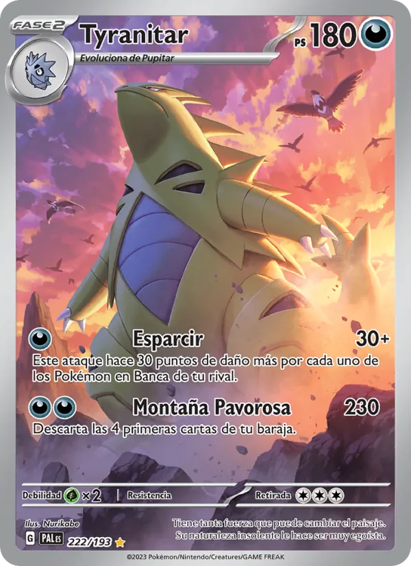 Tyranitar – Evoluciones en Paldea 222