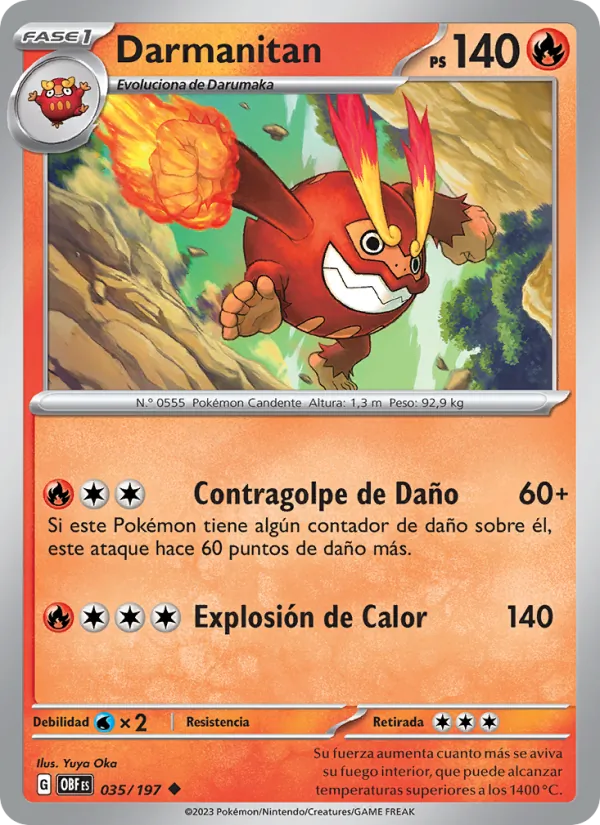 Darmanitan – Llamas Obsidianas 35
