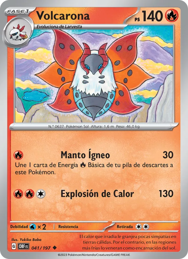 Volcarona – Llamas Obsidianas 41