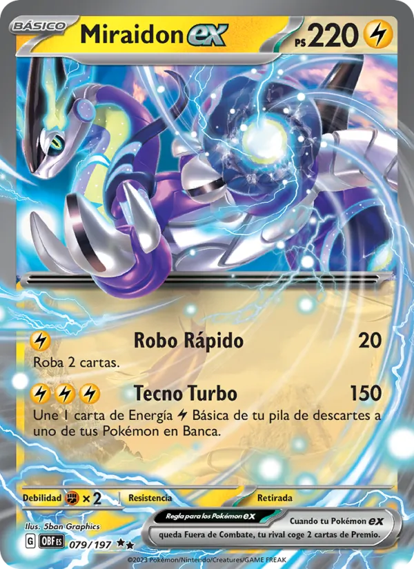 Miraidon ex – Llamas Obsidianas 79