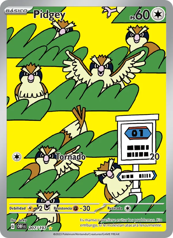 Pidgey – Llamas Obsidianas 207