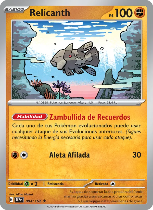 Relicanth – Fuerzas Temporales 84