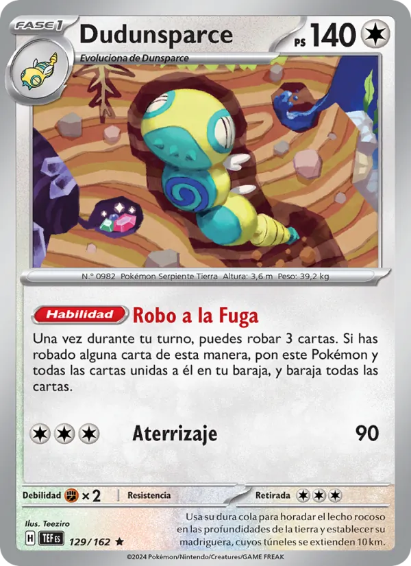Dudunsparce – Fuerzas Temporales 129