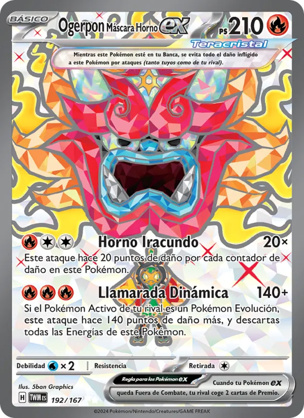 Ogerpon Máscara Horno ex – Mascarada Crepuscular 192