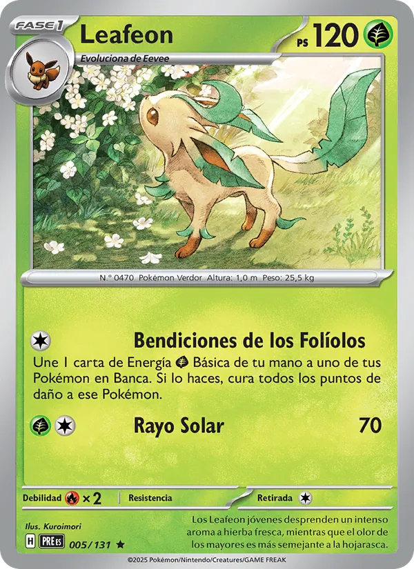 Leafeon – Evoluciones Prismáticas 5