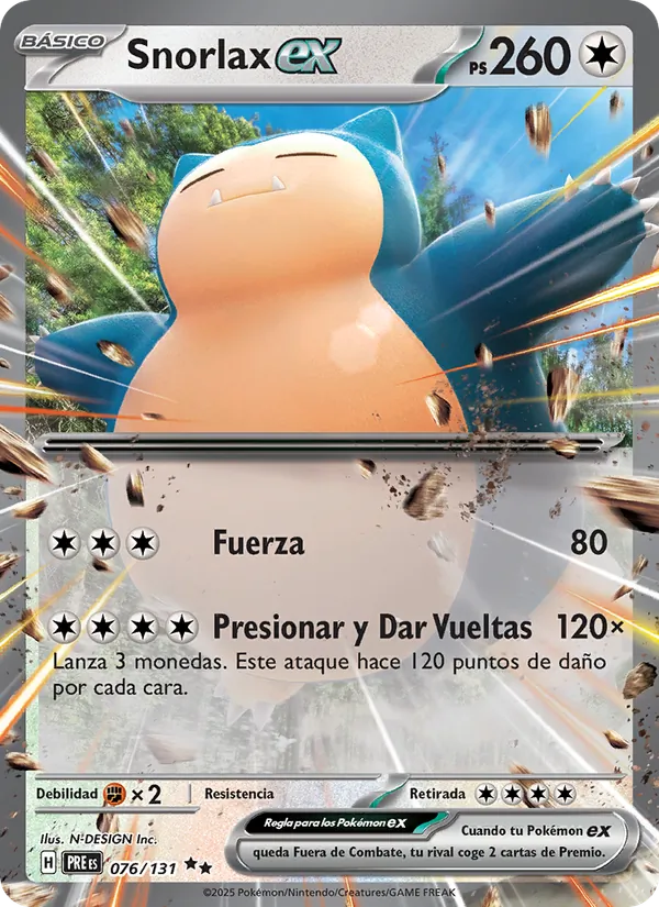 Snorlax ex – Evoluciones Prismáticas 76
