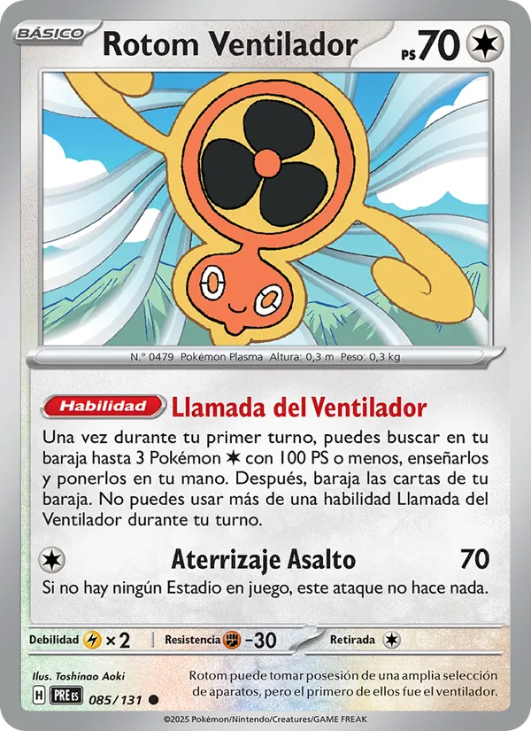 Rotom Ventilador – Evoluciones Prismáticas 85