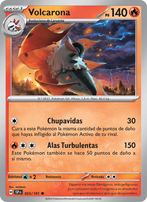 Volcarona – Chispas Fulgurantes 25