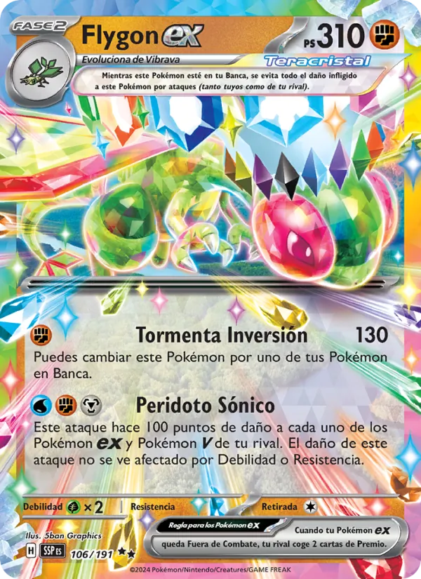 Flygon ex – Chispas Fulgurantes 106