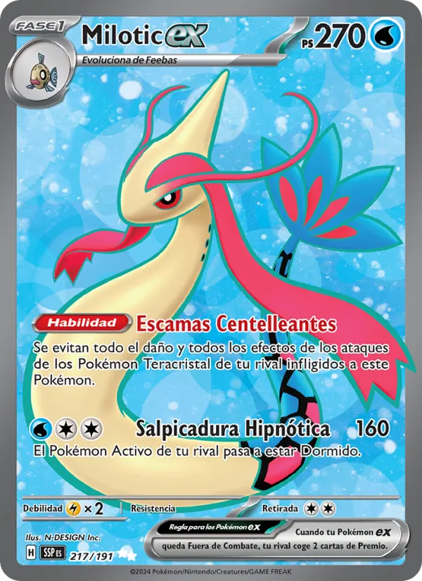 Milotic ex – Chispas Fulgurantes 217